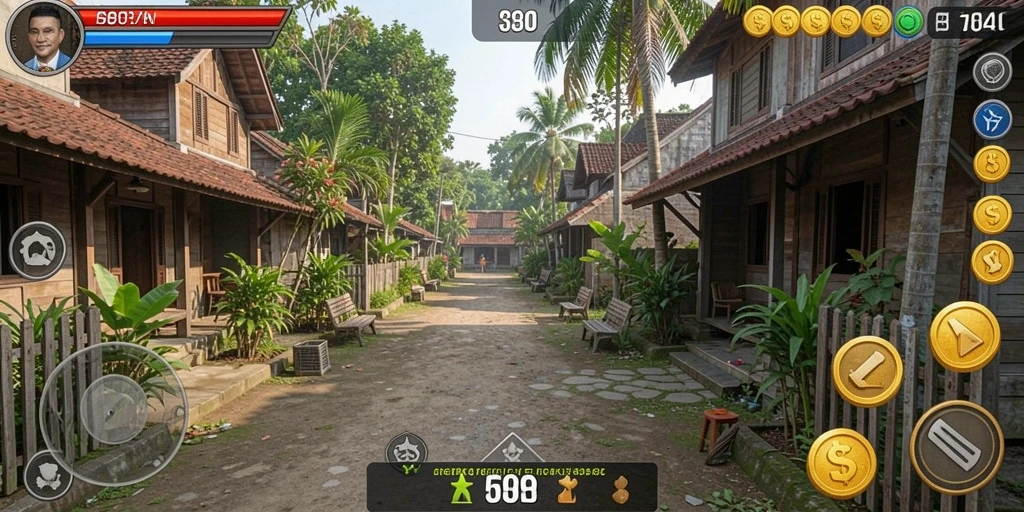 Screenshoot menampilkan grafik yang memukau dari AJO89.