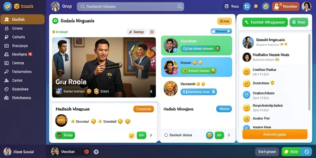 Tampilan awal yang menarik dan penuh warna.