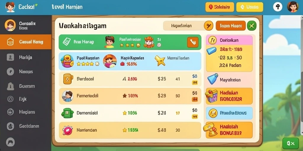 Tampilan antarmuka yang sederhana dan intuitif.