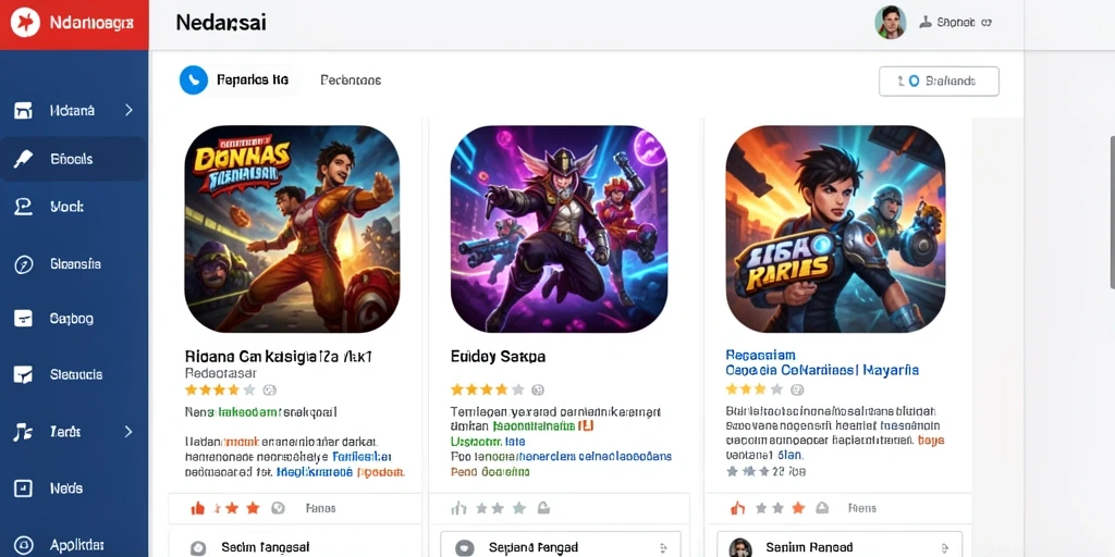 Gambar menunjukkan tampilan antarmuka permainan yang menarik.