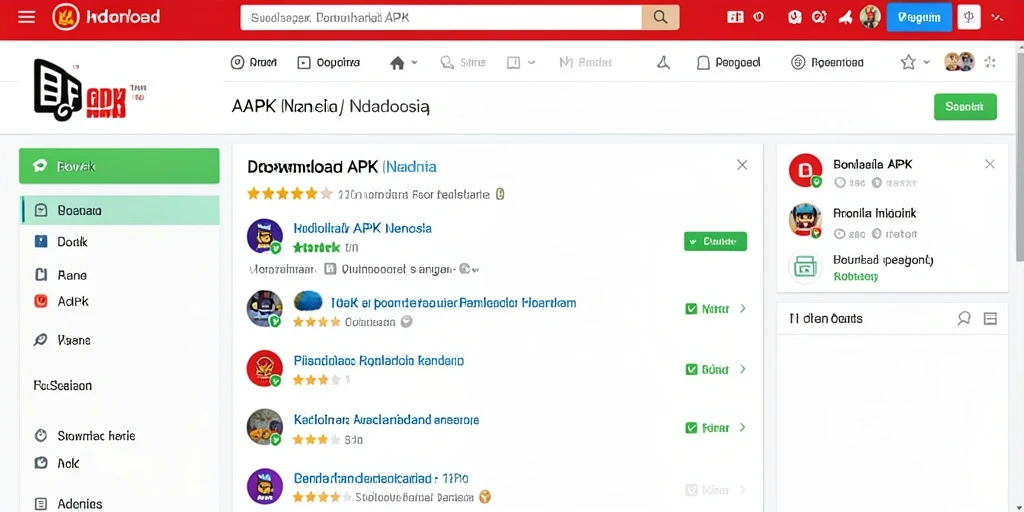Tampilan antarmuka yang menarik dan penuh warna.